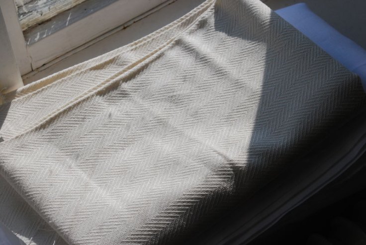 Linen/hemp fabric.